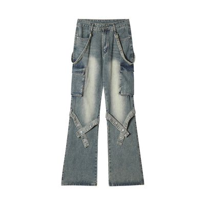 Fashion Punk Slightly Flared Jeans Men