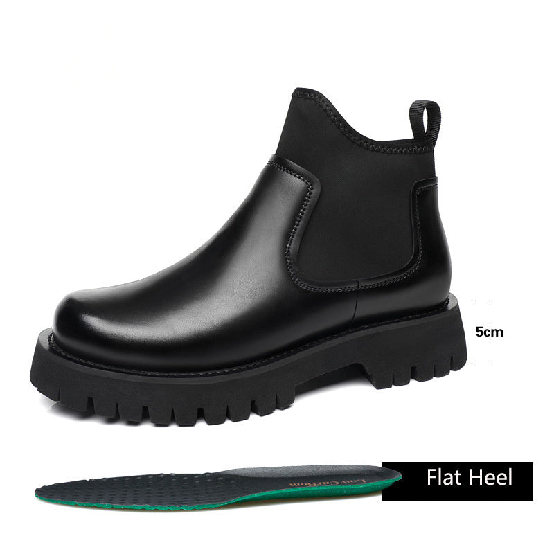 Men With Fashionable Personality And Elevated Martin Boots