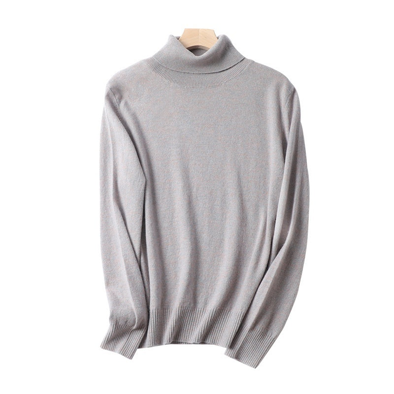 Women's Solid Color Simple Turtleneck Knitting Cashmere Sweater