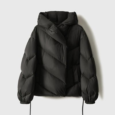 Hooded Small Puffer Jacket Coat