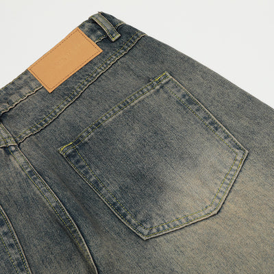 Fashion Washed And Worn Jeans Men