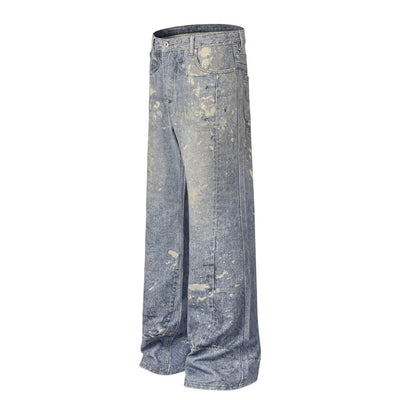 Fashion Personalized Graffiti Loose Jeans Men