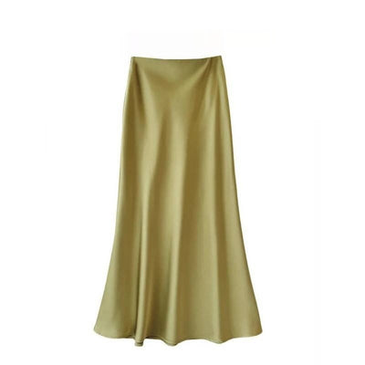 Satin Long Sleeve Women's Spring And Autumn Chiffon Shirt