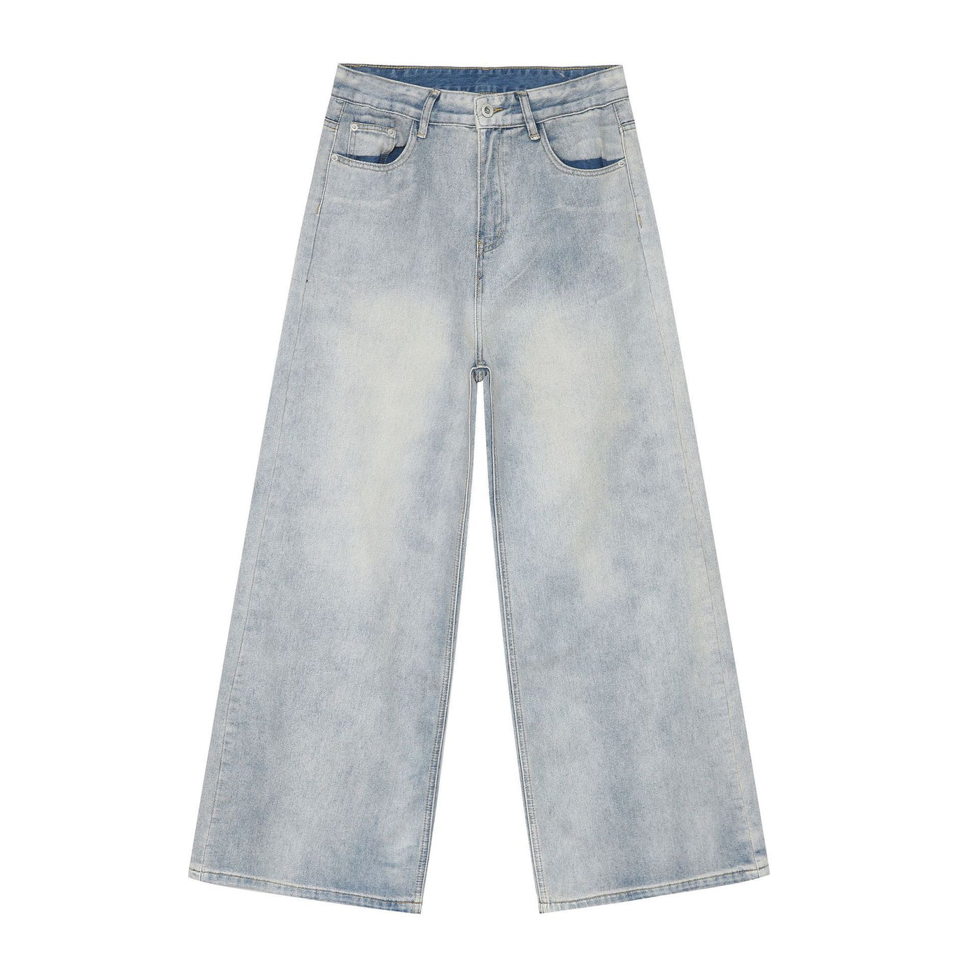 American Retro Washed Straight Jeans Men