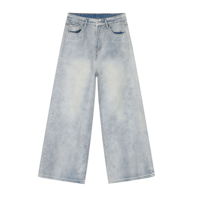American Retro Washed Straight Jeans Men
