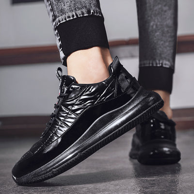 Winter Fleece-lined Warm Middle High Top Sneakers Men