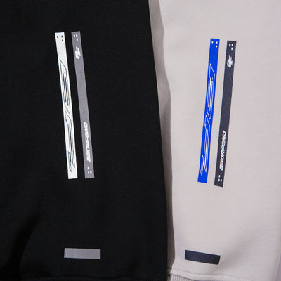 Stitching Contrast Color Hooded Sweatshirt Men