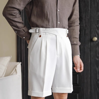 Italian Retro Suit Shorts Men
