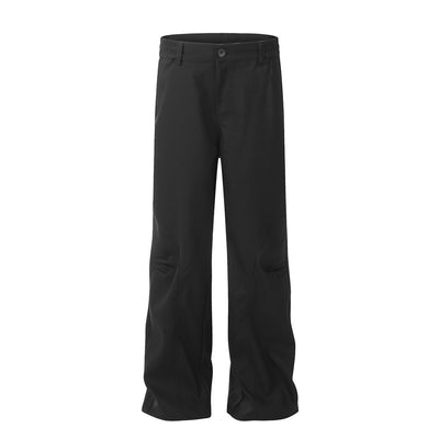 Solid Color Loose Casual Trousers Men