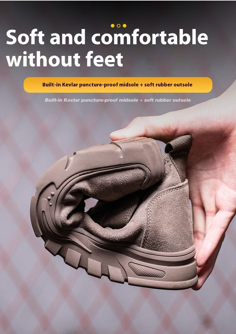 Welder Safety Shoes With Male Steel Toe Caps For Anti Smashing And Anti Piercing