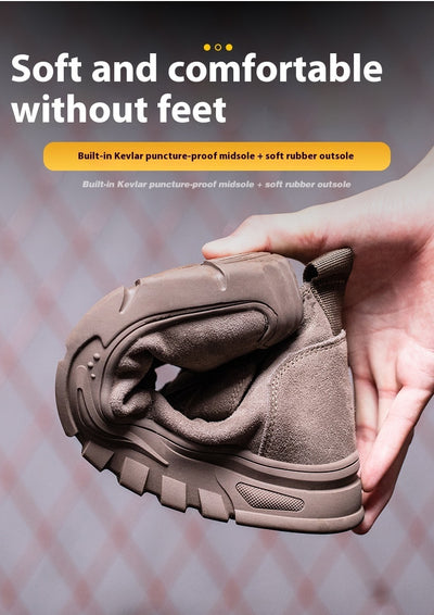 Welder Safety Shoes With Male Steel Toe Caps For Anti Smashing And Anti Piercing