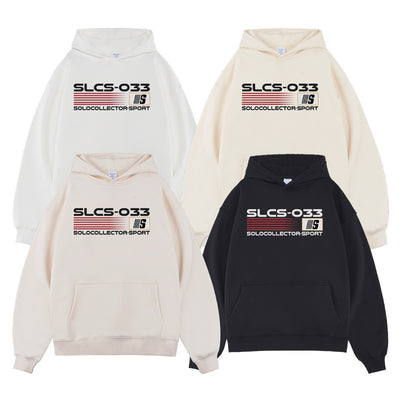 Printed Velvet Padded Hooded Sweatshirt Men