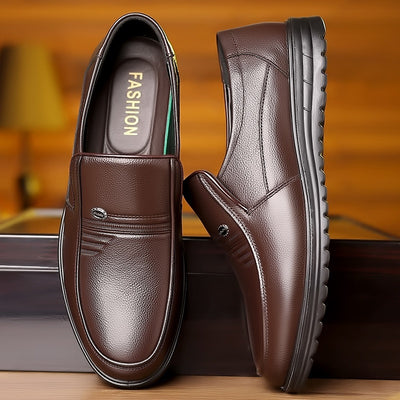 Men's Business Casual Non-slip Soft Leather Soft Sole Shoes