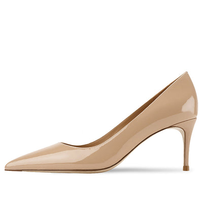 Naked Light Mouthed French Women's Soft Soled Non Tiring High-heeled Single Shoes
