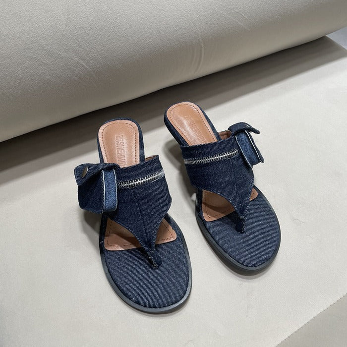 New Design Casual Round Toe Clip Toe Flip-flops