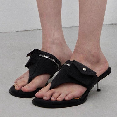 New Design Casual Round Toe Clip Toe Flip-flops