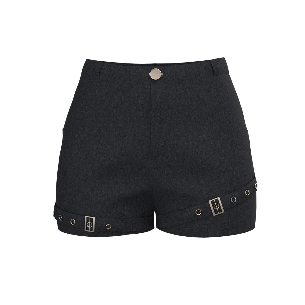 Rock Dark Punk Shorts Skirt For Women