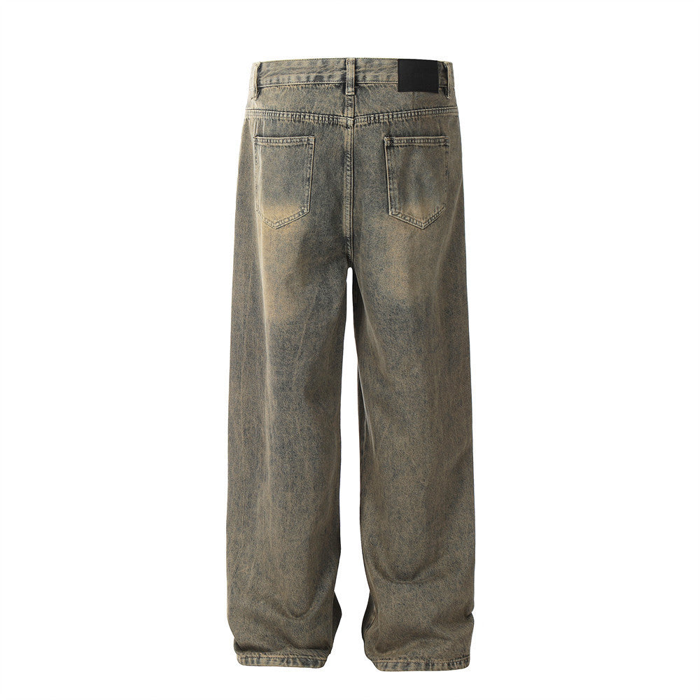 Washed Jeans Punk Fashion Brand Men