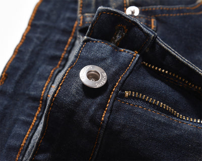 Fashion American Retro Worn Jeans Men