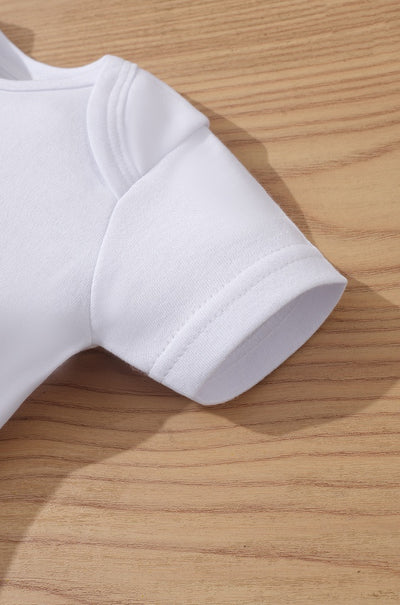 190G Pure Cotton Haha Clothes 0M-12M, POD Can Be Customized Including Embryo Clothes And Printing