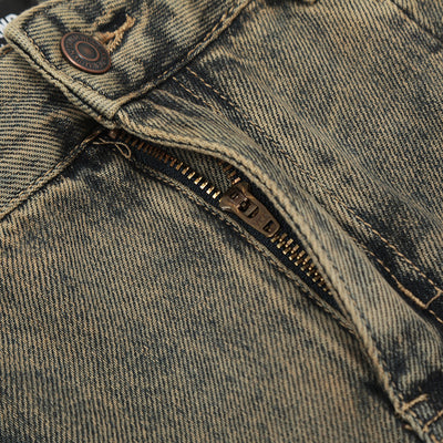 Washed Jeans Punk Fashion Brand Men