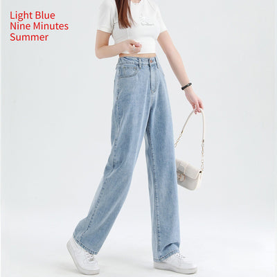 Summer Thin High Waisted Plus Size Wide Leg Pants