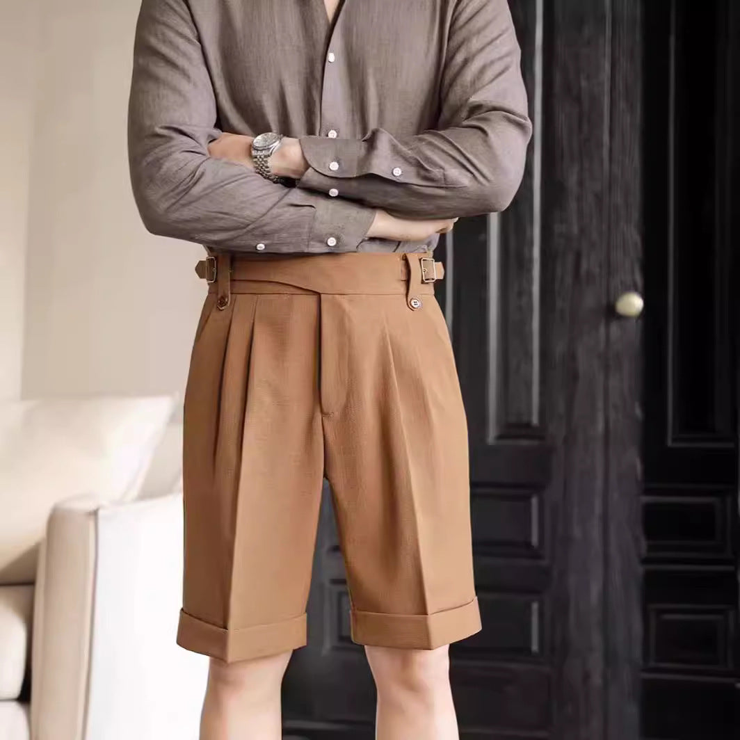 Italian Retro Suit Shorts Men