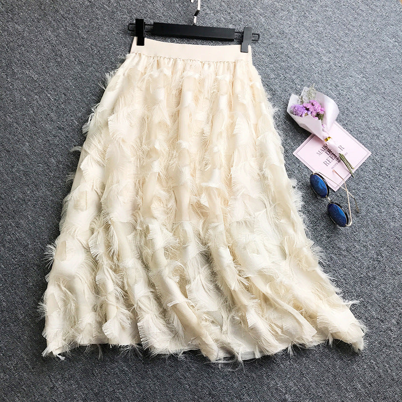 Temperament Was Thin Long Skirt Half-length Skirt Women