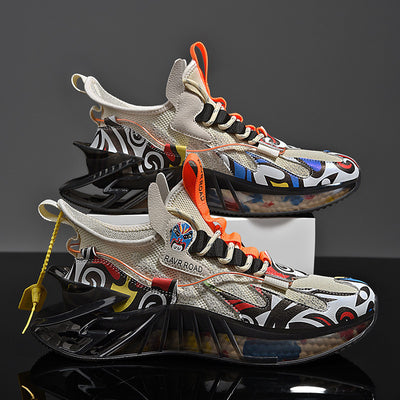 Fall Winter Men High-top National Fashion Sneakers Korean Style Trendy Plus Size Blade Popcorn Socks