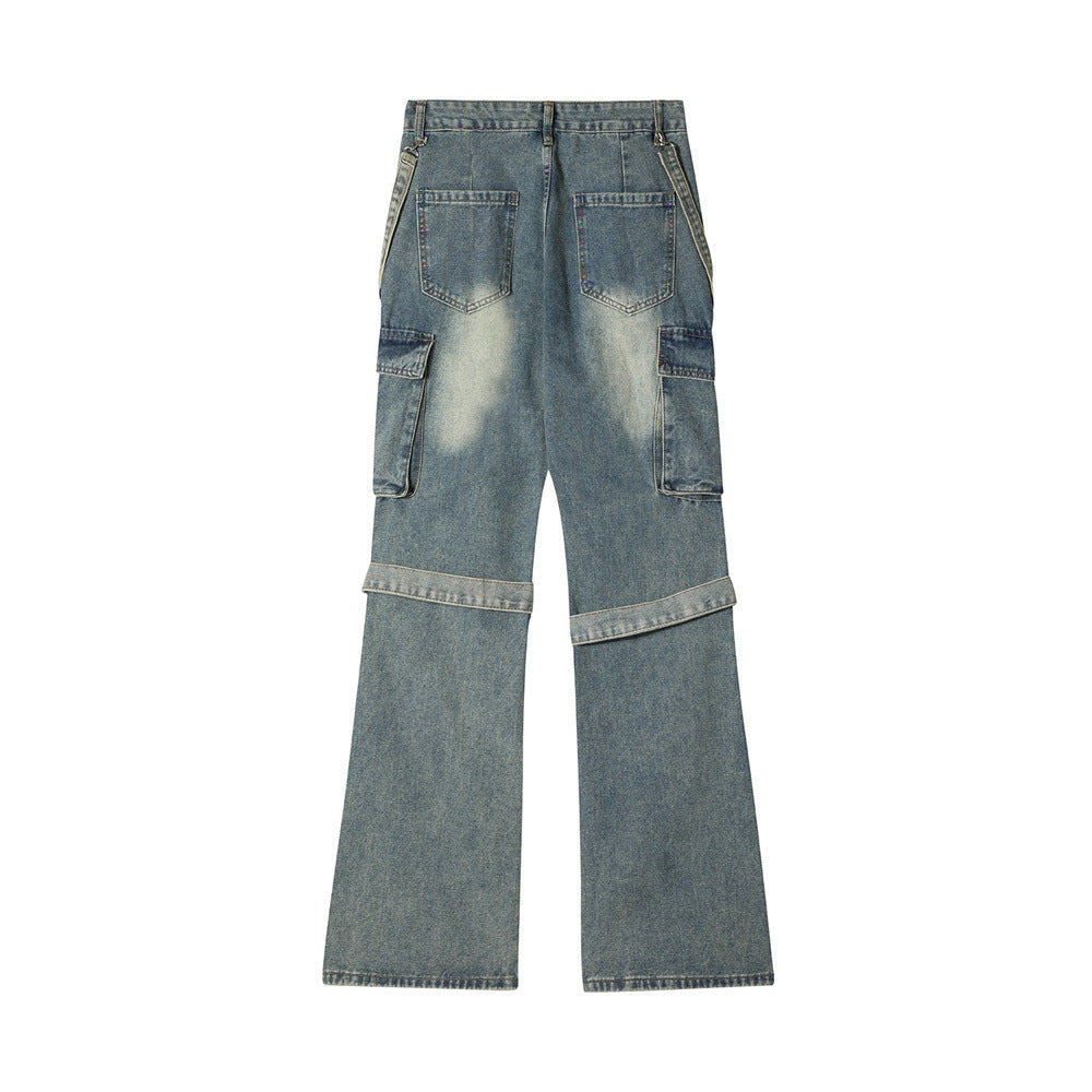 Fashion Punk Slightly Flared Jeans Men