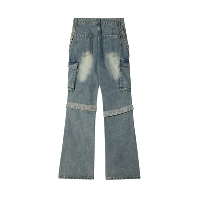 Fashion Punk Slightly Flared Jeans Men