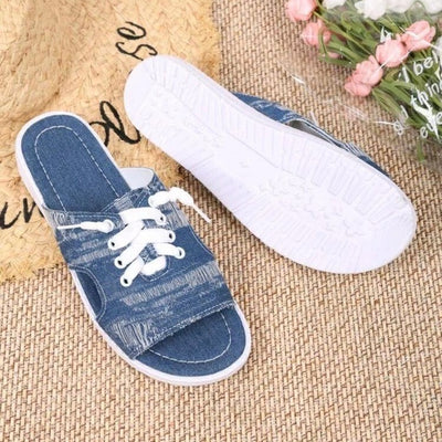 Women's Flat Canvas Slippers