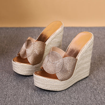 New Fashion Simple Wedge Platform Slippers
