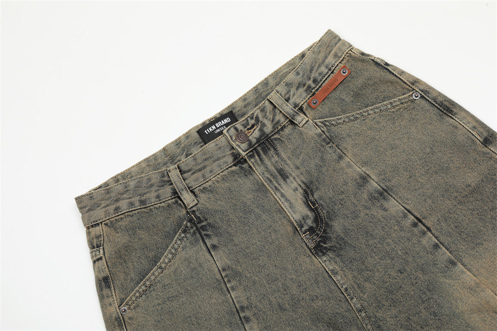 Washed Jeans Punk Fashion Brand Men