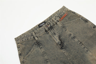 Washed Jeans Punk Fashion Brand Men