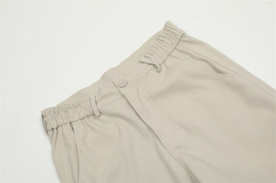 Solid Color Loose Casual Trousers Men