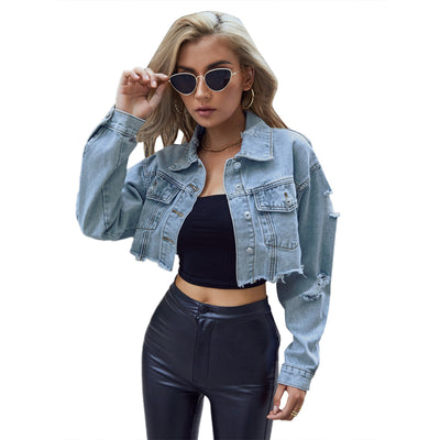 European And American Leisure All-matching Short Fashion Denim Jacket