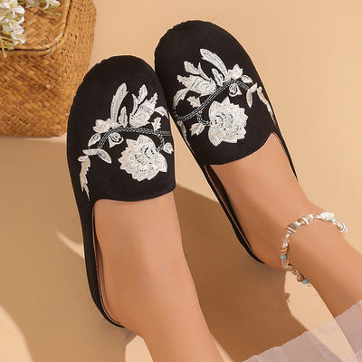 Plus Size Female Ethnic Embroidered Women's Sandals