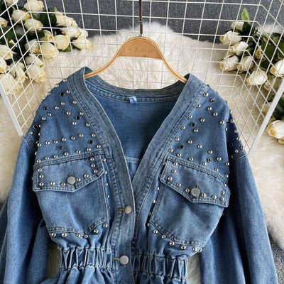 Denim Coat Female Spring And Autumn Long Sleeve Top