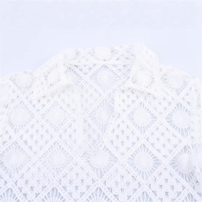 Embroidered V-neck Women's Long Sleeve Shirt