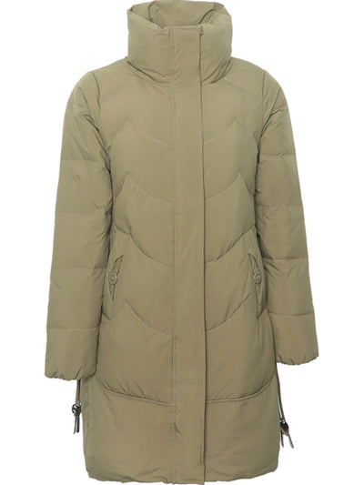 Loose Mid-length High Collar Warm Cotton Coat Jacket