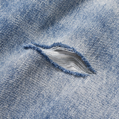 Washing Water Raw Hem Jeans Men