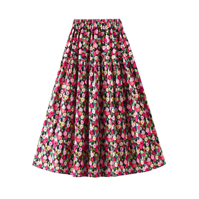 Oil Painting Print Skirt For Women