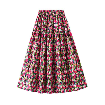 Oil Painting Print Skirt For Women