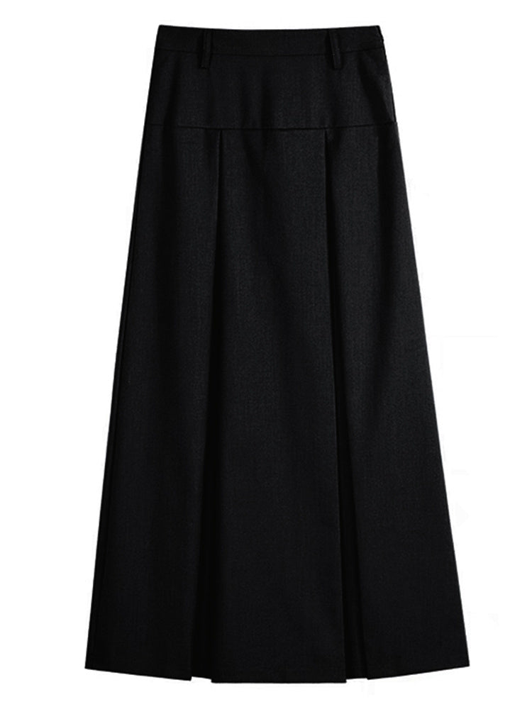 Grey Suit Skirt High Waist For Women