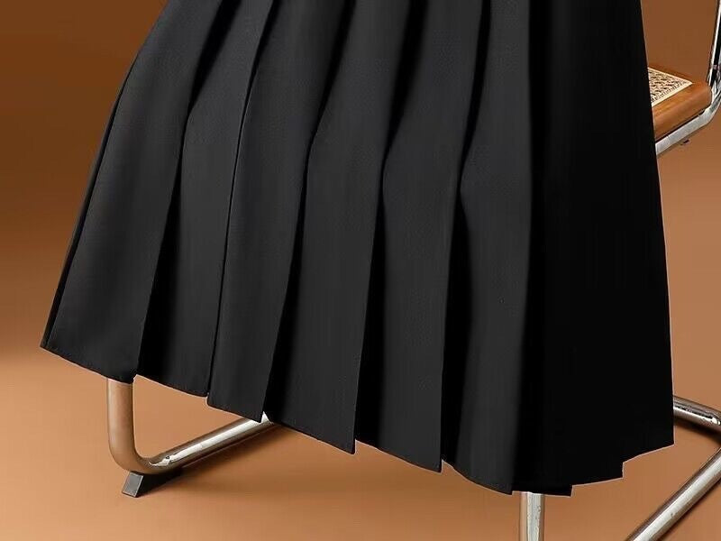 Gray Mid-length Suit Skirt For Women