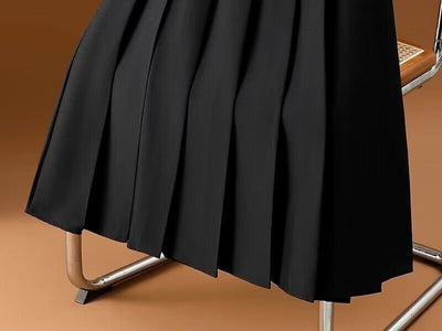 Gray Mid-length Suit Skirt For Women